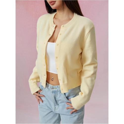 SIZE MEDIUM Women's Cropped Button Down Lightweight Cardigan Sweater Knit Y2k Fall Outfits Fashion Clothes 2025