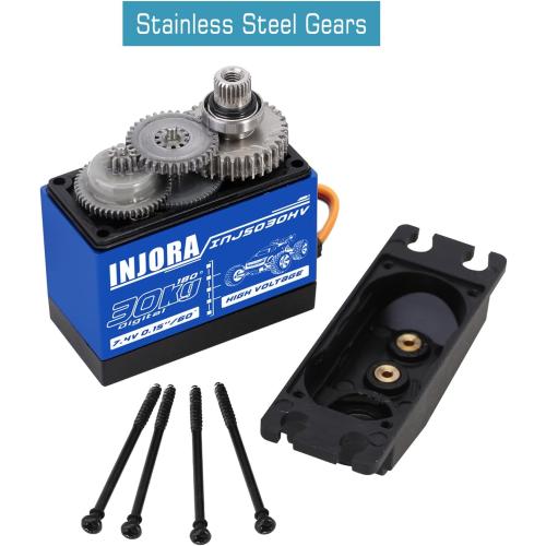 INJORA 30KG Digital Servo High Voltage Waterproof Servo for 1/10 RC Car ARRMA KRATON Upgrade