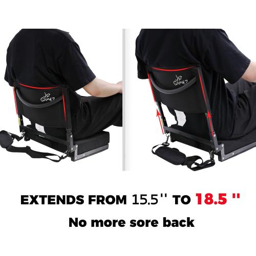 Stadium Seat with Back Support Bleacher Chair with Back and Cushion High Back Includes Shoulder Strap and Cup Holder