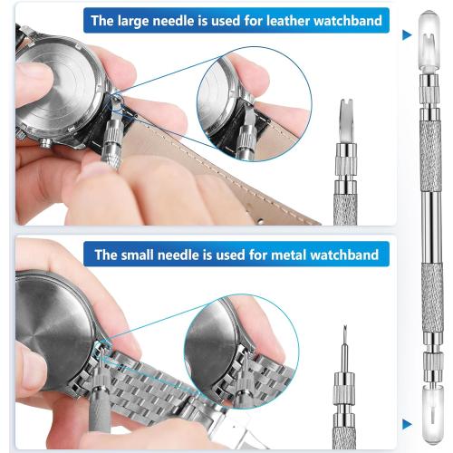 JOREST Watch Spring Bar Tool, Watch Repair Kit to Replace the Watch Strap, Watch Link Removal Tool, With User Manual, 56PCS (16-26mm) Spring Bars