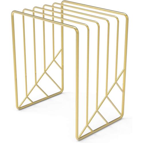 U Brands Metal Letter Sorter, Desktop Accessory, Vena Collection, Gold