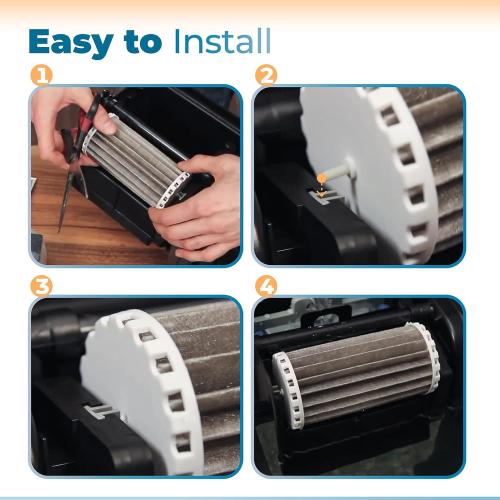 Bio Wheel Assembly Fish Tank Aquarium Filter Replacement Parts Compatible with Marineland Penguin 200 200B 350 350B Bio-Wheel Power Filters (2 Pack, Replace PRBW2350B)