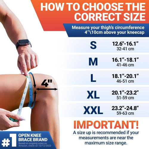 DR. BRACE ELITE Knee Brace with Size Stabilizer (2 Pack) Knee Brace for Women & Men, Workout, Sports, Daily Knee Compression Sleeve for Maximum Knee Pain Support & Fast Recovery (Mars, XXX-Large)