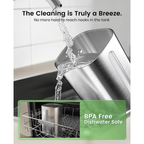 Stainless Steel Humidifier, Easy to Clean Humidifier, Dishwasher Safe Humidifiers, Cool Mist Humidifiers for Bedroom