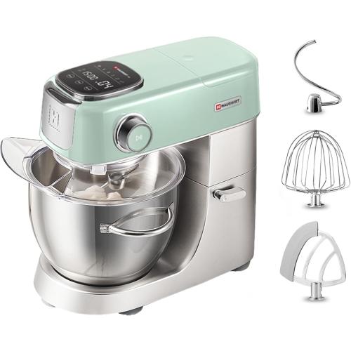 Hauswirt Stand Mixer 5.3QT XL Large, 4.5 LED Touch Screen Electric Household Stand Up Mixer, Standing Mixer 11-Speed, Dough Cake Bread Mixer – Lake Green
