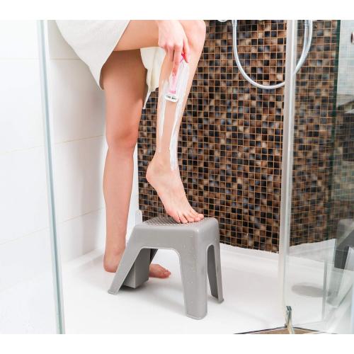 Demi's Home Shower Foot Rest - Pedicure Foot Rest - Grey - (Supplies Not Included)