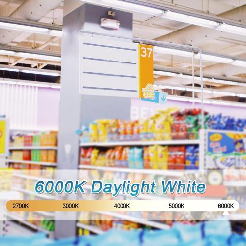 T8 LED Bulbs 4FT, 6000K Daylight White, 40W Equivalent, Ballast Bypass, Dual Ended Type B Light Tube, LED Fluorescent Tube Replacement T8 T12, Non-dimmable