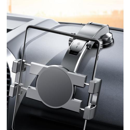 eSamcore iPad Holder for Car, Dashboard Tablet Holder for Car Suction Cup Mount with Large Clamp for All 6-11 Apple iPad Accessory Samsung Galaxy Tab Tablet Stand