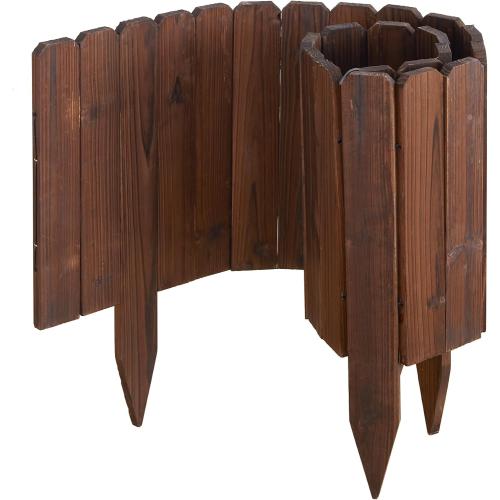 Wooden Garden Fence Wood Garden Edging Border Decorative Landscape Border Edging,Planting Tree Fence Landscape Edging Flower Bed Fences