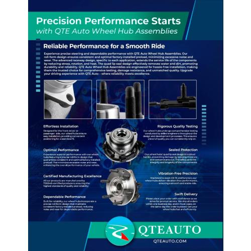 PM Auto Pair of 2 Front Wheel Hub Bearing Assembly for 2002-2008 Dodge RAM 1500 5 Stud Wheel