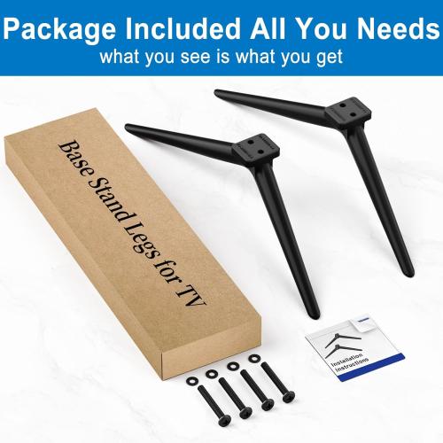 Dinghosen Metal TV Legs for TCL TV Stand Legs 70 75 70S446 75S451 75S453 75S455 75S421 75S423 75S425 75S431 75S435 75S433 75S555 75S551 75S553 75S446 75S434, Replacement for Roku TV Stand