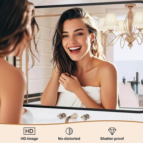 22×30 Bathroom Mirror for Wall, Modern Bathroom Vanity Mirror