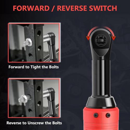 Electric Ratchet Wrench Set, 3/8 18V Cordless Ratchet Wrench Kit with 2 PCS 2000mAh Lithium-Ion Battery, 7 Sockets and Fast Charger