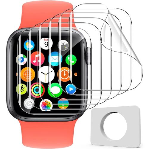 Uyiton for Apple Watch Series 3/2/1 Screen Protector 38mm | Military-Grade Replacement TPU Screen Film iWatch Protector Anti-Scratch High-Touch Screen Protection Clear, 6 Pack