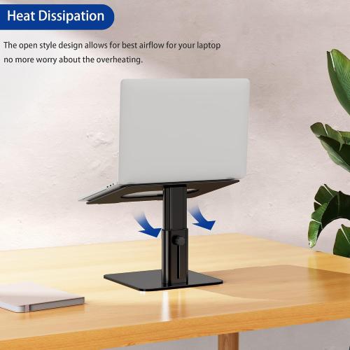 New, open for inspection BESIGN LSX6N Laptop Stand, Ergonomic Adjustable Notebook Riser Holder, Computer Stand Compatible with Air, Pro, Dell, HP, Lenovo More 10-15.6 Laptops, Black