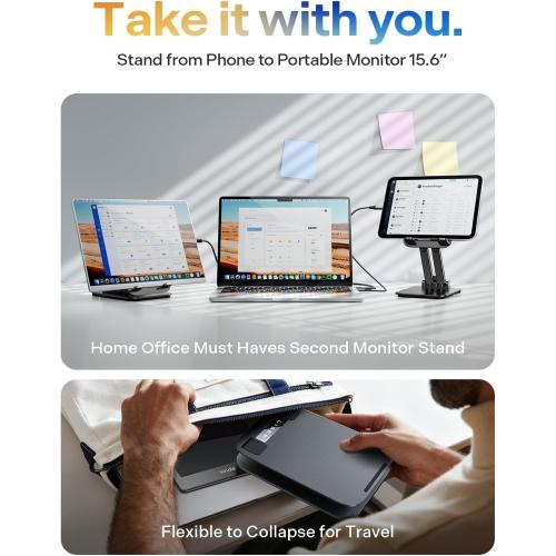 LISEN for iPad Stand Tablet Holder for Desk, Office Desk Accessories for Men Women Kids Tablet Gifts, Office Home Essentials Gadgets Portable Monitor Stand for 2026 New iPad a16 Accessories Switch