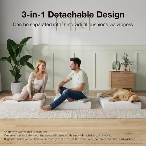 Novilla Foldable Mattress Topper, Single Size Comfort Foam Trifold Mattress with Cloud Design Cover, 4 Inch Folding Mattress for Back Pain Relief, Suitable for Camping, RV Travel, 75x25x4