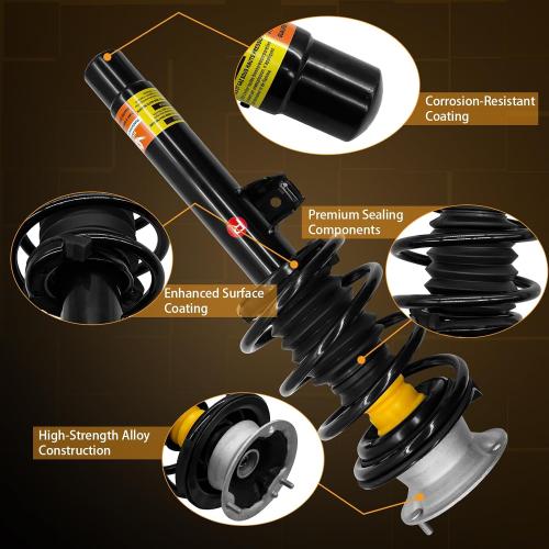 31316780197 Pair Front Strut Assembly with Coil Spring for 2006-2013 BMW 325xi 328i xDrive 328xi 330xi 335i 335i xDrive 335i xDrive E90 Series Replaces 31316780193
