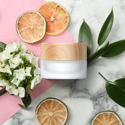 Geiserailie 30 Pieces Glass Cosmetic Containers Empty Sample Jars with Leak Proof Lids Makeup Sample Containers for Lotion Cream Cosmetic (10 Gram)