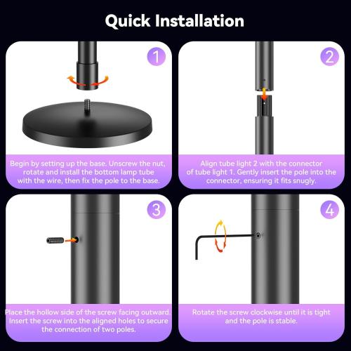 RGB LED Corner Floor Lamp with Music Sync and 16 Million DIY Colors, Color Changing Modern Smart Standing Lamp with APP and Remote Control, Ambient Light for Bedroom, Living Room & Gaming room