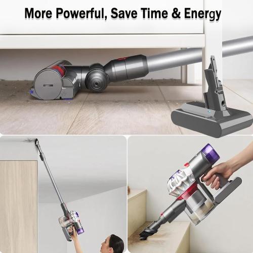 Replacement for V7 Battery , 21.6V 4.6Ah Compatible with SV11 V7 Motorhead V7 Animal V7 Trigger V7 HEPA V7 Car Boat V7 Absolute Handheld Vacuum Cleaners (Kits Included 1Filters and 4 Screws...), grey