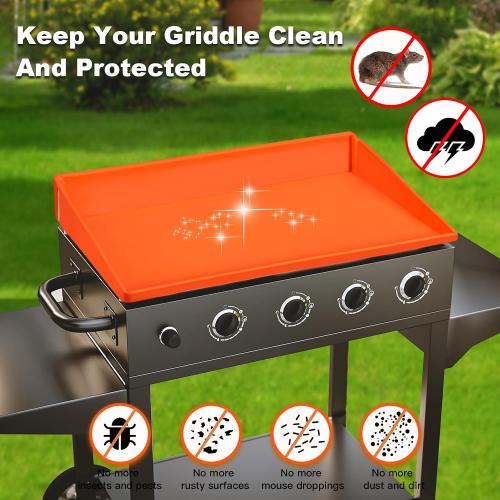 Size 36 NancyL 36 Inch Silicone Griddle Cover for Blackstone, Full-Wrap 36 Griddle Mat Protective Grill for Blackstone Protector Accessories Kit, Protect from Rust, Rodents, Insects, Debris