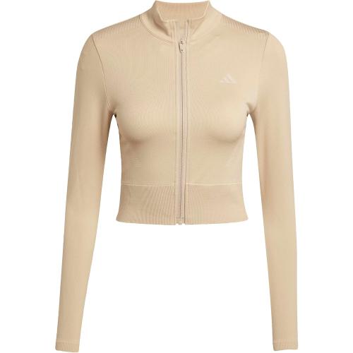 adidas womens Essentials Full-zip Knit Workout Jacket