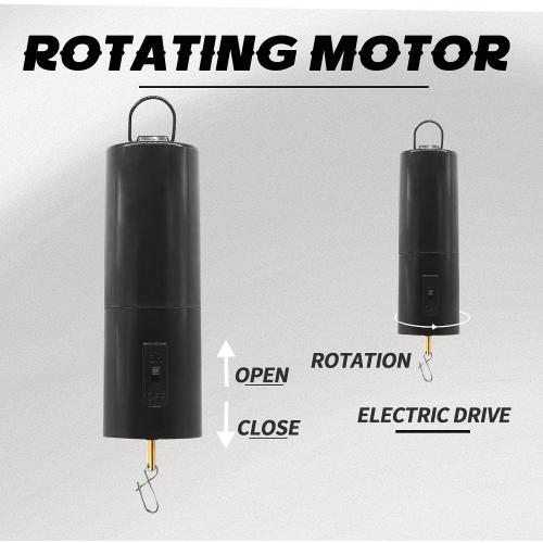 1 Pack Wind Spinner Motor, Black | Hanging Display, Rotating Motor, Battery Operated, Rotatable Hook