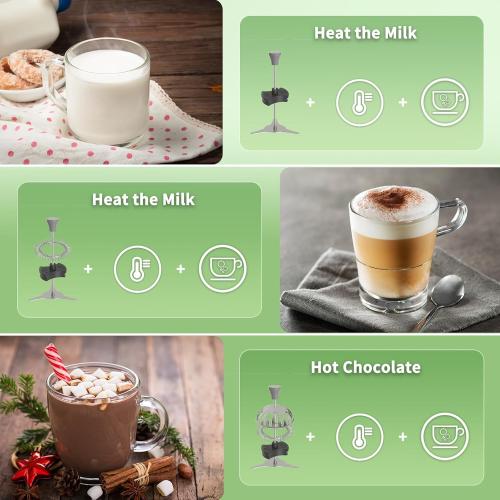 Maestri House Milk Frother, Variable Temp and Froth Thickness DualFro 600 Milk Frother Steamer, 21OZ Smart Touch Control Milk Warmer, Dishwasher Safe, Memory Function for Latte&Hot Chocolate (White)