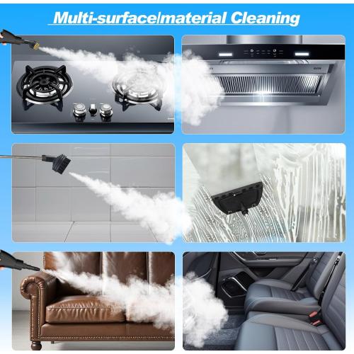 2500W Handheld Steam Cleaner,Portable Car Steamer For Auto Detailing,High-Temperature and Pressure Steam Cleaner For Home, Steam Cleaning Machine for Furniture,Kitchen,Grout,Floor,Tile (Blue)