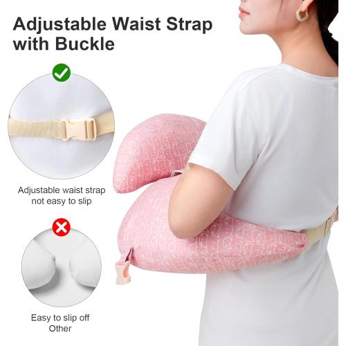 Nursing Pillow for Breastfeeding, Breastfeeding Pillows for More Support for Mom and Baby, with Adjustable Waist Strap