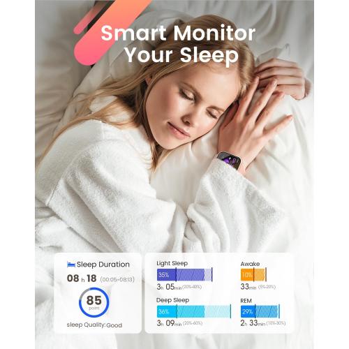 Smart Watches for Women,1.85 HD Smartwatch Fitness Trackers, with 2 Bands