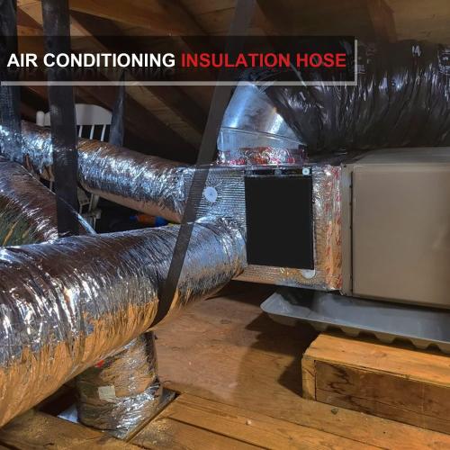 4 Inch Insulated Flexible Duct,HVAC Insulation Duct,25 Feet Insulated Duct, 4 in Insulated Duct Hose, R4.2 Air Flexible Duct Aluminum Hose 4''25' Long,for HVAC Flex Ductowrk