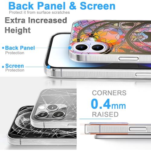 Compact Case for iPhone 16 cat Design,Cute Holographic Soft Slim TPU Shockproof Protective Bumper Phone Cases Cover for Women Girls man Aesthetic Glitter Shiny