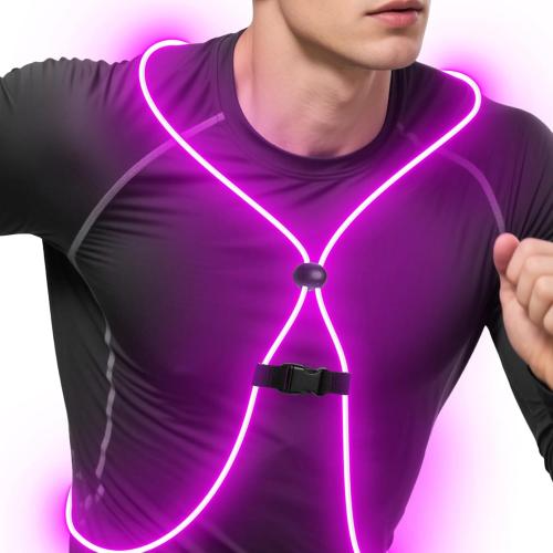 Zacro Reflective Running Vest 11 Light Modes 360°High Visibility Light up Running Vest for Cycling, Dog Walking, Rechargeable & Adjustable Illuminated Night Safety Reflective Gear Women & Men