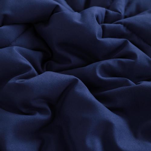 NTBAY King Comforter - Down Alternative Duvet Insert, All Season Bedding Quilted with Co Machine Washable, Soft Comforter Only, Navy Blue