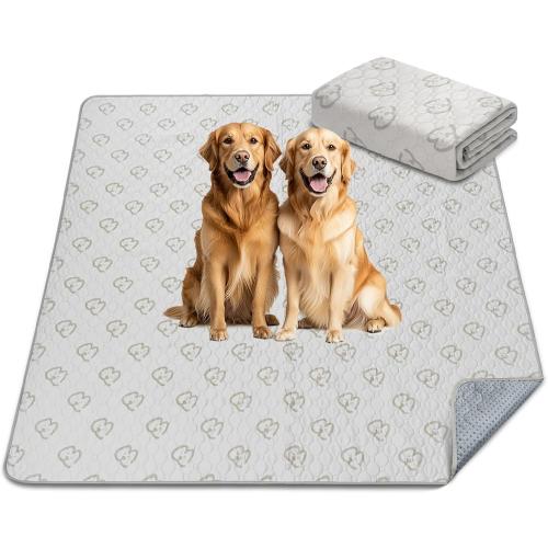 FXW Washable Pee Pads for Dogs, Puppy Pads with Super Absorbent, Specifically Designed for FXW Rollick/Homeplus 24inch 8 Panels Dog Playpen, 63 Square, Khaki, 1 Pack