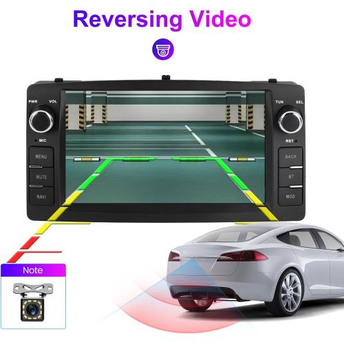 Android Double Din Car Stereo for Toyota Corolla E120 2000 2001 2002 2003 2004 2005 2006, 7 Inch Touch Car GPS Radio Wireless Car-Play Android Auto Support WiFi Blue-Tooth FM RDS, 2GB RAM 32GB ROM