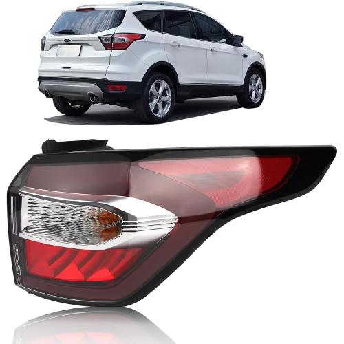 Tail Light Compatible with 2017 2018 Ford Escape S,SE,SEL,Titanium, Rear Taillights with Bulb and Harness, Right Passenger Side Tail lamp Assembly OE: GJ5Z13404C