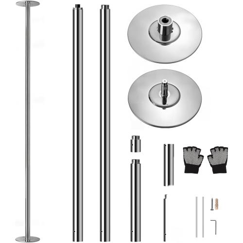 SereneLife Professional Spinning Dance Pole, 45mm Portable Exercise Pole for Fitness – Durable Steel Build, Anti-Rust Finish, Suitable for Home, Club, Gym, Party, Pub