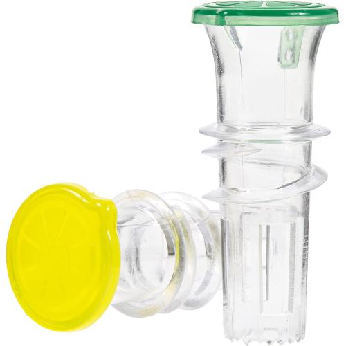 YZC Lemon Squeezer – 2-Pack Lemon-Juicer – BPA-Free Plastic Lime Juicer– Compact Juice Extractor Citrus Press with Lid – Squeeze Lime for Cocktails, Drinks