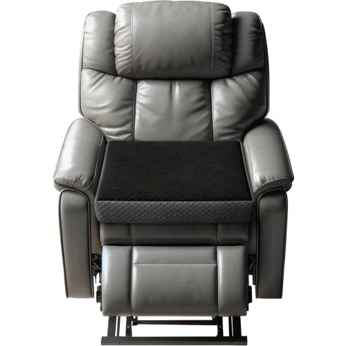 Kolbs Extra Large Recliner Cushion | Chic 2 Tone Velvet Cover | Memory Foam Seat Pillow 5 inch Thick 20 x 20 | Recline Chair Cushions for Elderly - Extra Large Chair Pad