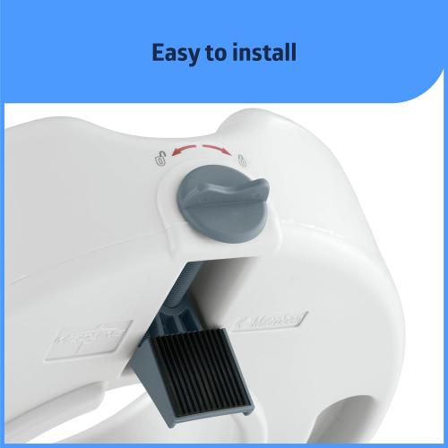 Medline 5 Raised Toilet Seat with Lock, No Arms, White, 400 lb Capacity - Easy Installation - Elderly & Disabled Bathroom Aid