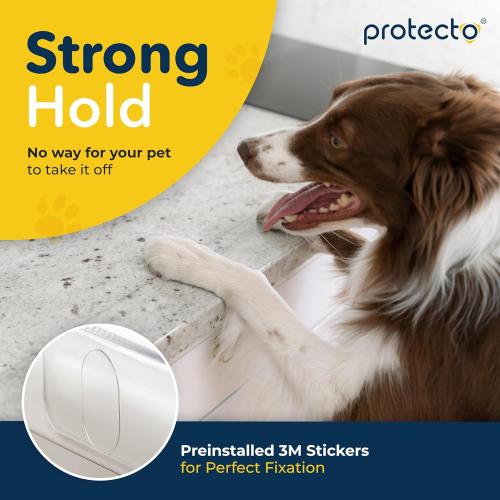 PROTECTO Window Sill Protector from Dogs 35.5 x 2.25 Clear Window Guards from Cats Scratching, Chewing & Clawing | Keep Your Sills Smooth & Paws Safe | Ultra Strong Window Sill Cover Protection