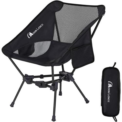 MOON LENCE Portable Camping Chair Backpacking Chair - The 4th Generation Ultralight Folding Chair - Compact, Lightweight Foldable Chairs for Hiking Mountaineering, Beach