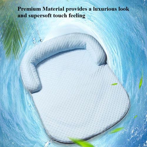 CkuionMAX Cat Bed Cooling Mat for Cats & Small Dogs - Self-Cooling, Soft, Leak-Proof, Lightweight, Washable, Indoor/Outdoor Use(17.72''X3.94''X13.78'',Blue)