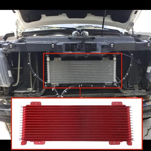 Low Pressure Drop Trans Cooler 40K Transmission Oil Cooler Kit 47391 Compatible with Heavy Duty 40,000 GVW Max including Mounting Hardware, Towing Applications and Advanced Cooling Protection LPD47391