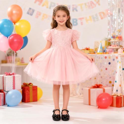 LseLom Girls Dress Shoes Butterfly Mary Janes for Girls Hook and Loop Party Wedding Flats Shoes