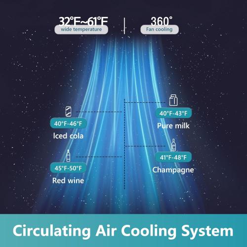 EUHOMY 45 Bottle Wine Cooler Refrigerator, Small Wine Fridge for Red, White and Champagne, 4.5 Cu.ft Mini Fridge with Adjust Temperature, Black