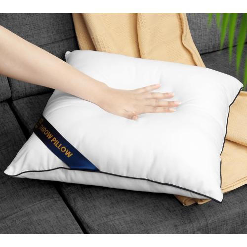 Utopia Bedding Throw Pillow Inserts (Pack of 2, White), 18 x 18 Inches Decorative Indoor Pillows for Sofa, Bed, Couch, Cushion Sham Stuffer